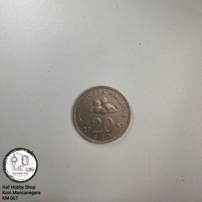 Koin Kuno 20 Sen Malaysia Tahun 2007