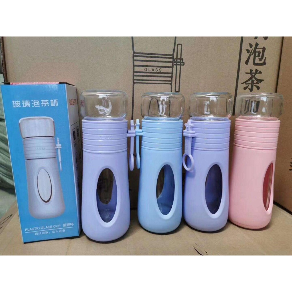 BOTOL MINUM KACA POLOS UNIK 250ML