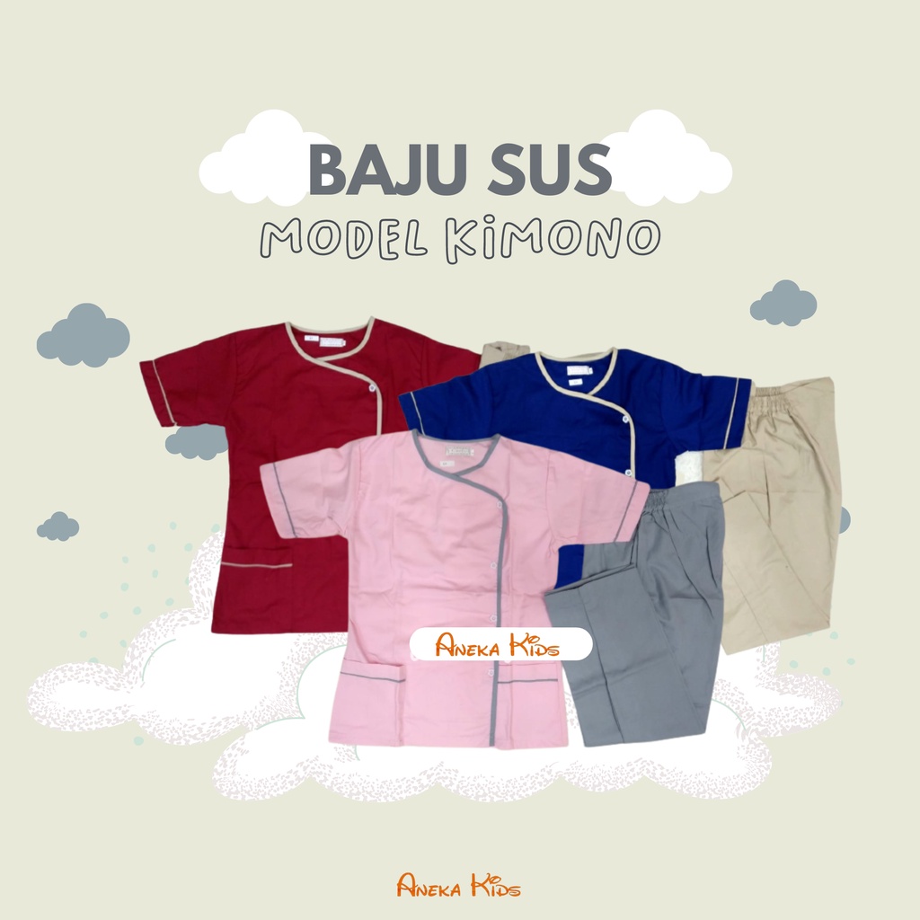 Jual Baju Sus Model Kimono - Baju Pengasuh/Perawat/Baby Sitter Seragam