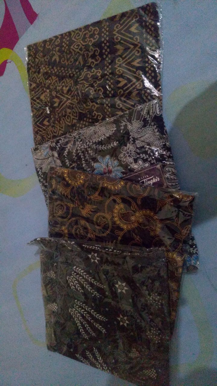 Size M. L. Xl. 2l.3l.4l .. Bswart Batik Hrb026 Kenongo Hem Pendek Padi Pekalongan M L Xl Batik