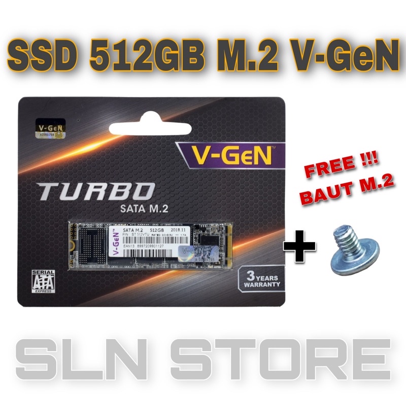 SSD 512GB M.2 / M2 V-GeN Turbo 2280 512 GB / 500GB Vgen