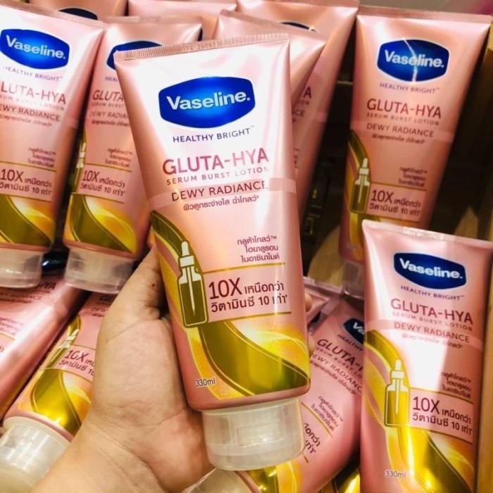 Vaseline Gluta Hya Dewy Radiance / Flawless Bright Healthy Bright​ Gluta Hyaluron Pro-Retinol Serum UV Body Lotion Thailand Original 200 ml