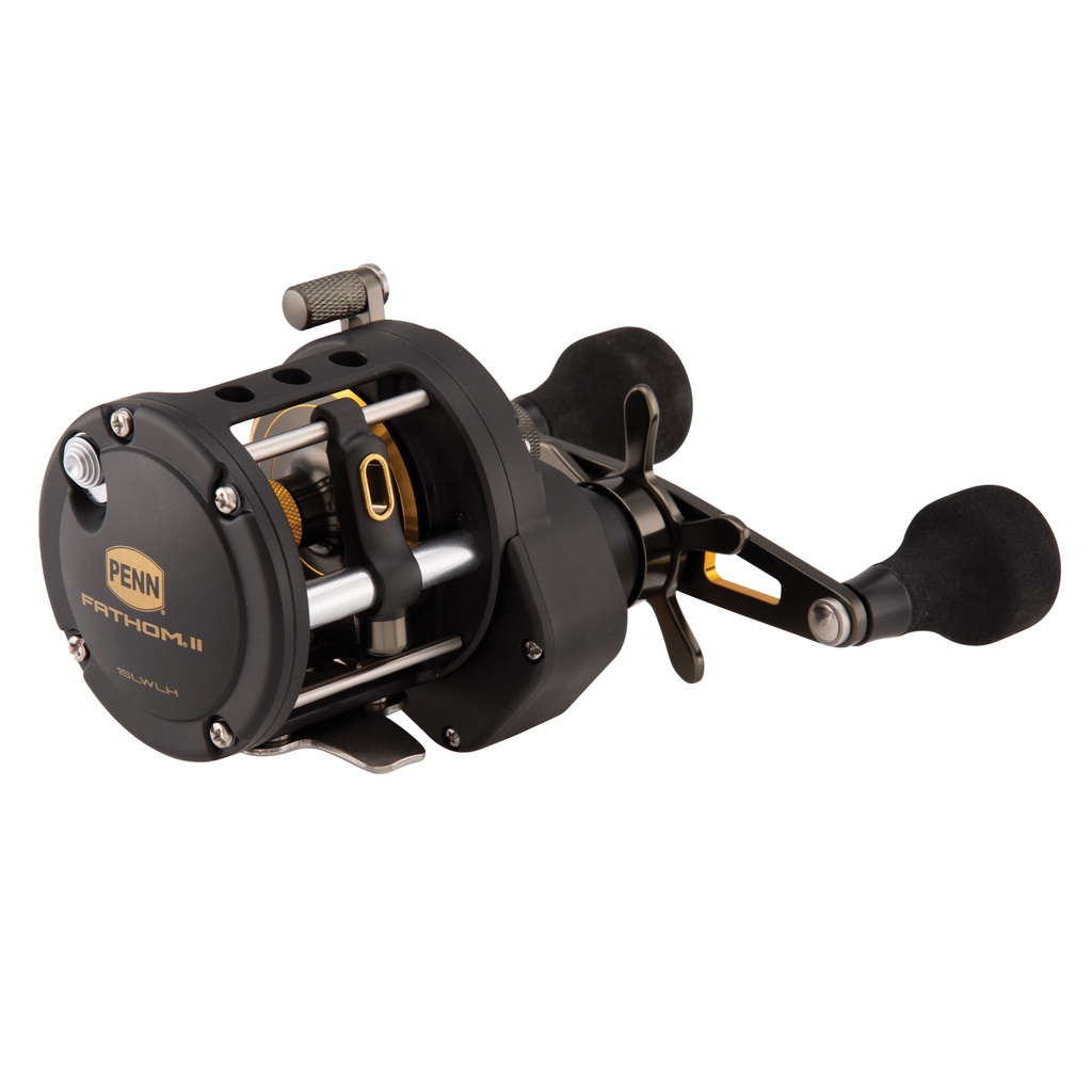 Penn FATHOM II Level Wind Overhead Jigging Pengatur Senar FTHII15LWLH 20LWLH 30LWLH - Handle Kiri
