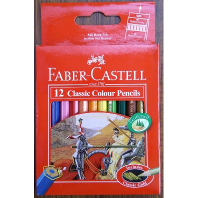 

Faber castell Classic Colour Pencils 12 S (pendek)