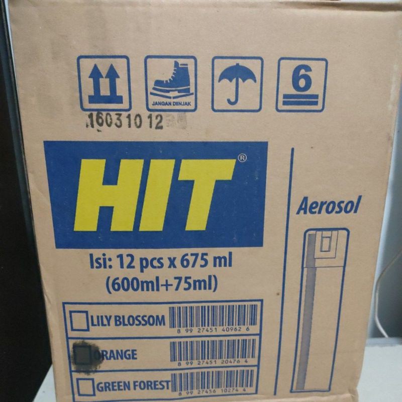 HIT aerosol 600ml + gratis isi 75ml