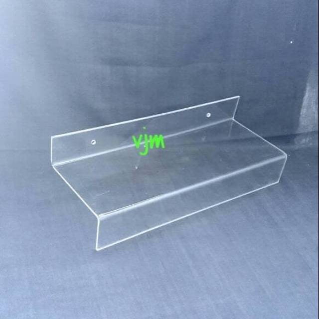 Acrylic stand sepatu dinding , akrilik tempat sepatu dinding