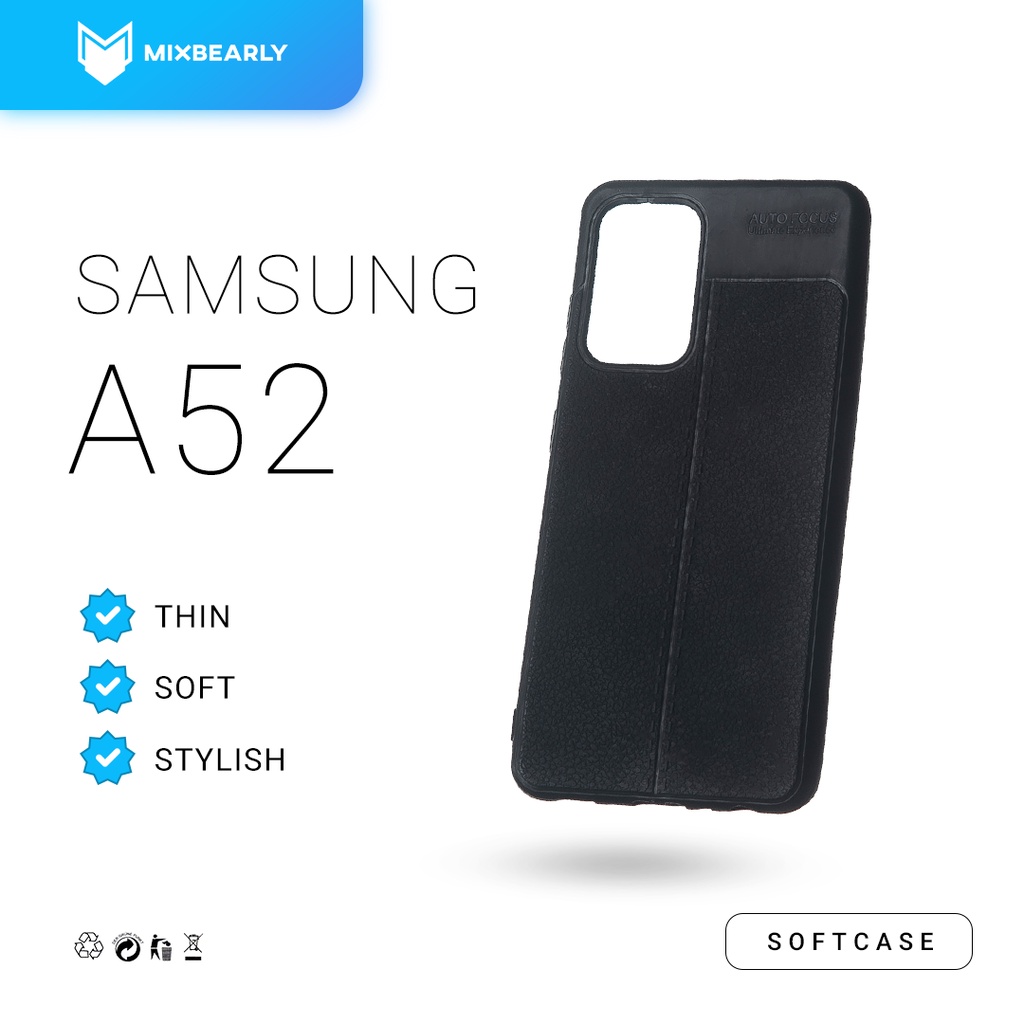 Soft Case Samsung A52 Corak Kulit