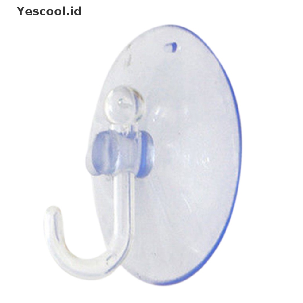 Kait Gantungan Dinding Model Suction Cup Warna Transparan Untuk Dapur / Kamar Mandi