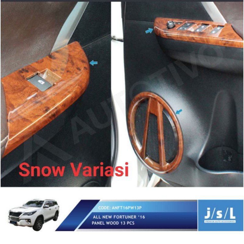 All New Fortuner panel Wood interior JSL 13pcs