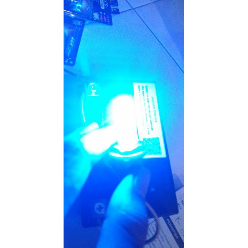 LAMPU LED SENJA / RITING MODE DIAM SOKET T10-Blue ice