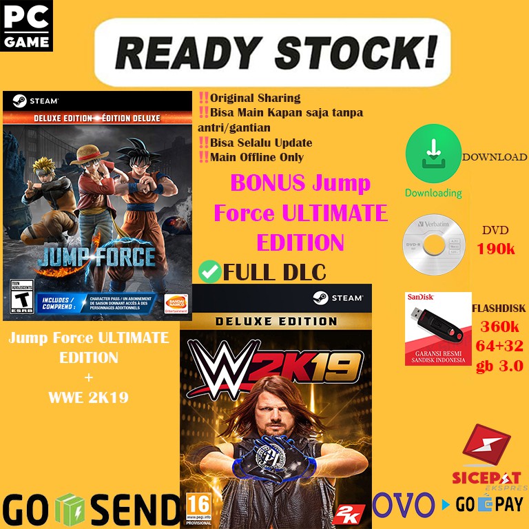 Jump Force ULTIMATE EDITION + DLC (PC ORIGINAL) + WWE 2K19
