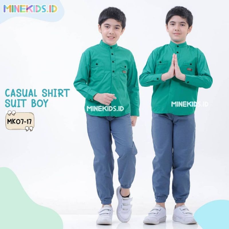 Afsheenastore Kemeja Casual Set By Minekids