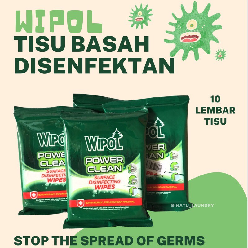 TISU BASAH DISINFEKTAN - WIPOL