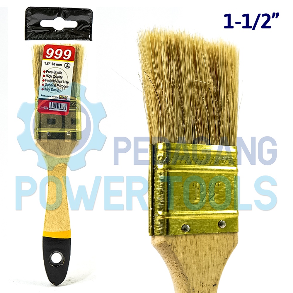 PH-999 KUAS CAT 1.5&quot; INCH GAGANG KAYU KOAS KWAS CAT TEMBOK PAINT BRUSH