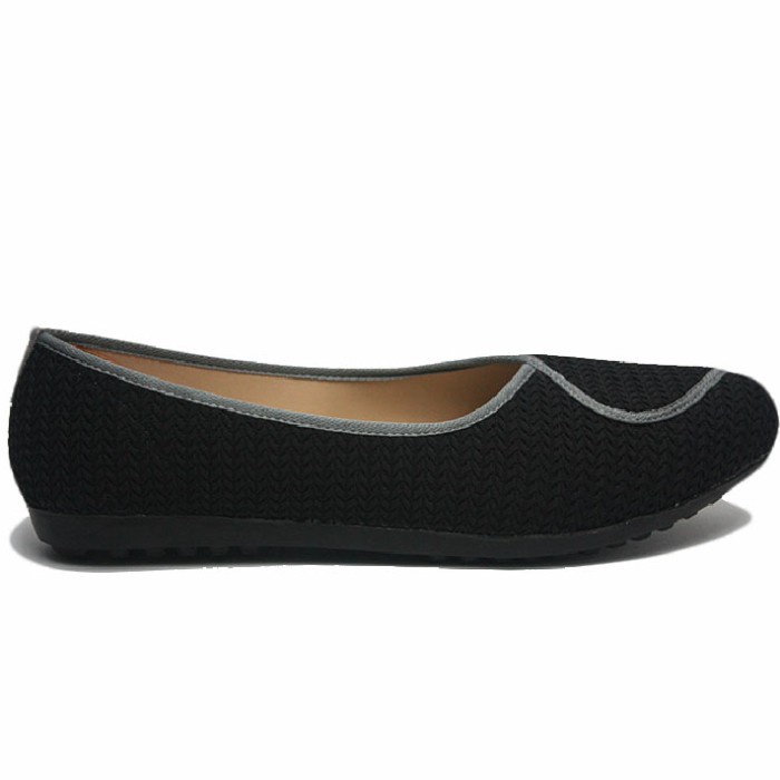 Dr. Kevin Sepatu Wanita Women Flat & Ballerina Shoes 551-024 - Hitam - Hitam, 37