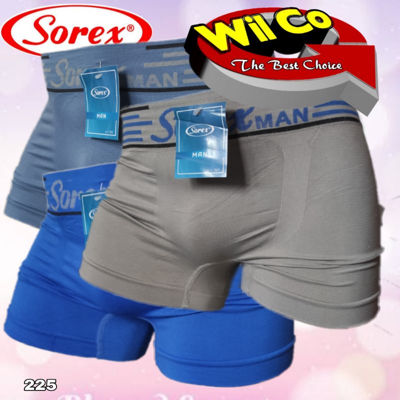 K225 - [Harga Per 1 Potong] CELANA DALAM BOXER PRIA SOREX ALL SIZE