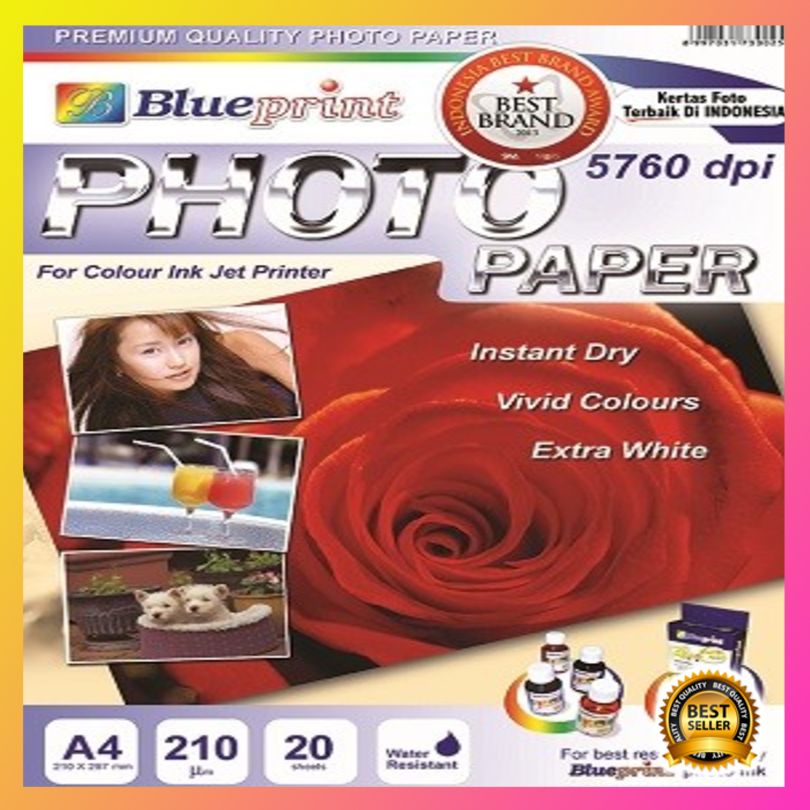 

Diskon Blueprint BP-GPA4210 : Photo Paper A4 (Mawar)