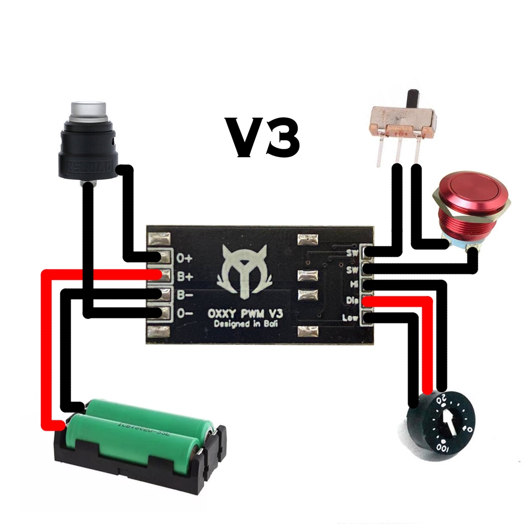 Oxxy PWM Chip NE555 Low Noise RAPI KECIL