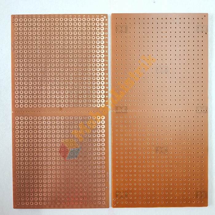Papan PCB Titik Lobang Transistor 8,5 x 17cm PCB Titik TR
