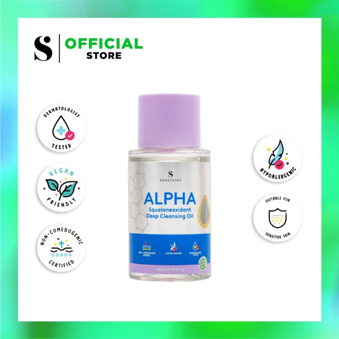 SOMETHINC Alpha Squalaneoxidant Deep Cleansing Oil - 40 ml-BPOM