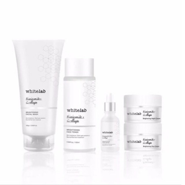 Paket Whitelab brightening Series toner whitelab serum whitelab