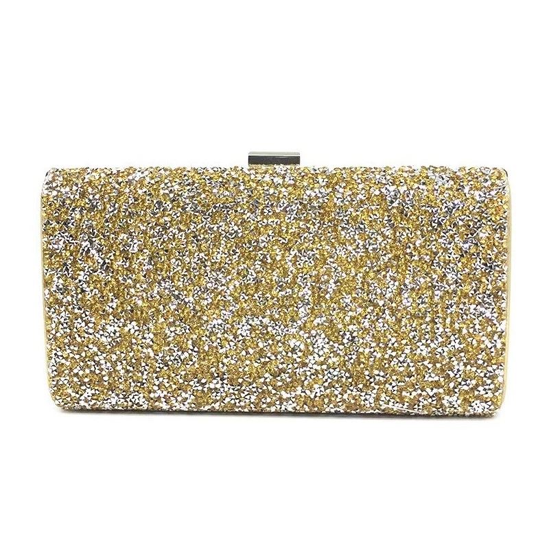 BJ220651 - BLACK/GOLD/SILVER - TAS PESTA TAS CLUTCH BLINK MEWAH TALI RANTAI SLEMPANG WANITA FASHION IMPORT MODIS ELEGAN TERMURAH TERLARIS TERBARU BAGSTORE JAKARTA TAS BATAM JT20651