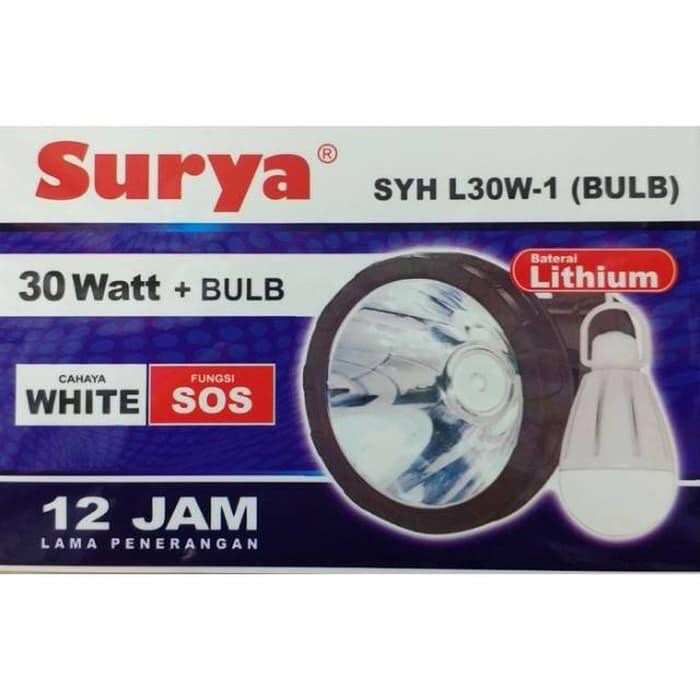 SURYA Senter Kepala SYH L30W-1 Head Lamp 30 watt + bulb - Cahaya Putih