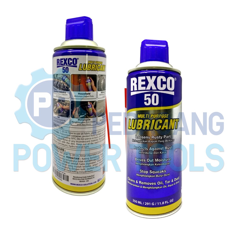 REXCO 50 350 ML PELUMAS ANTI KARAT SERBA GUNA PENETRAN MULTI LUBRICANT