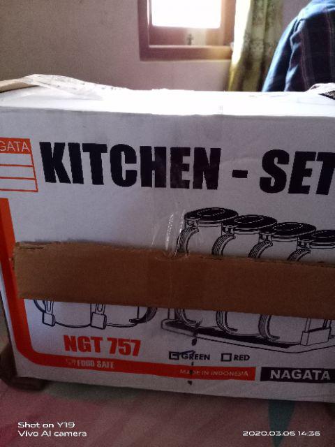 Kitchen Set Rak Dapur Tempat Bumbu Crystal Transparant Nagata 757