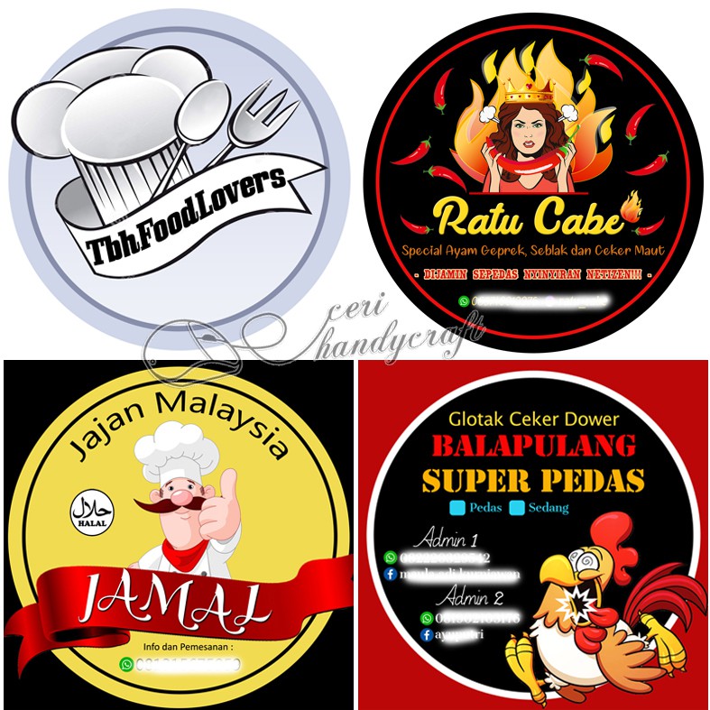 jasa desain logo kuliner desain custom/file Shopee Indonesia