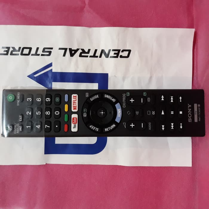 Remote TV Sony ORIGINAL YouTube NETFLIX-hitam