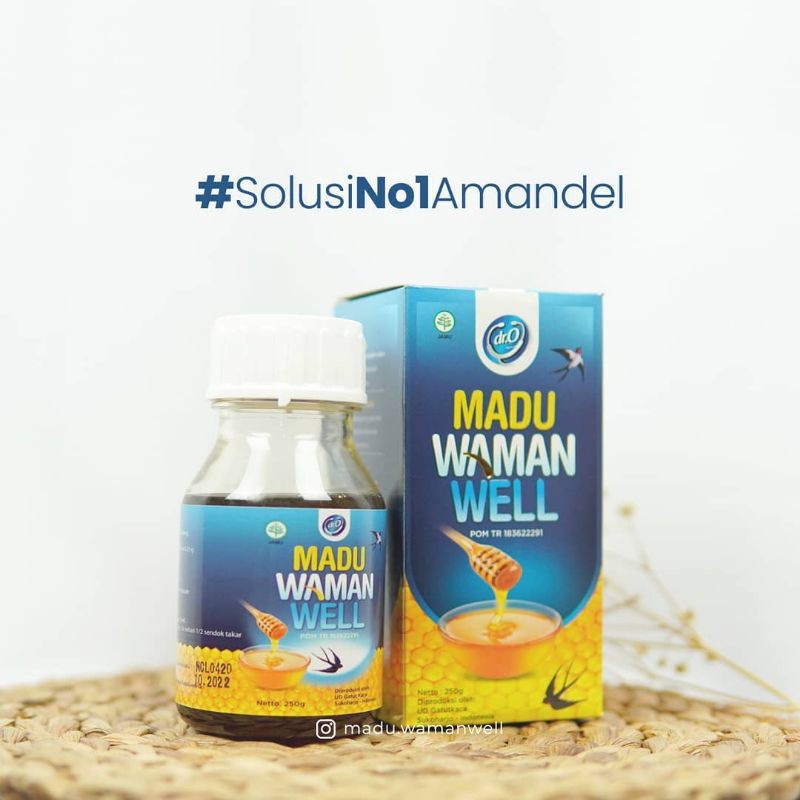 MADU BATUK BERDAHAK AMANDEL ORGINAL WAMANWELL Madu WAMANWELL Herbal untuk AMANDEL Tanpa OPERASI Orginal Madu waman well Obat batuk kronis asma tbc