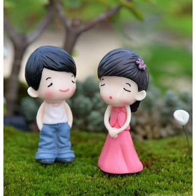 Miniature Lover Figures - Lovers Couple Figurines #15 (2pcs)