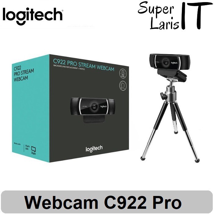 Webcam Logitech C922 Pro Stream 1080p inluce Tripod - Garansi Resmi