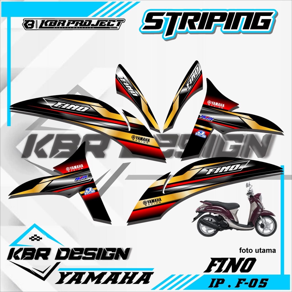 (COD) STICKER STRIPING FINO - STICKER STRIPING MOTOR FINO.05