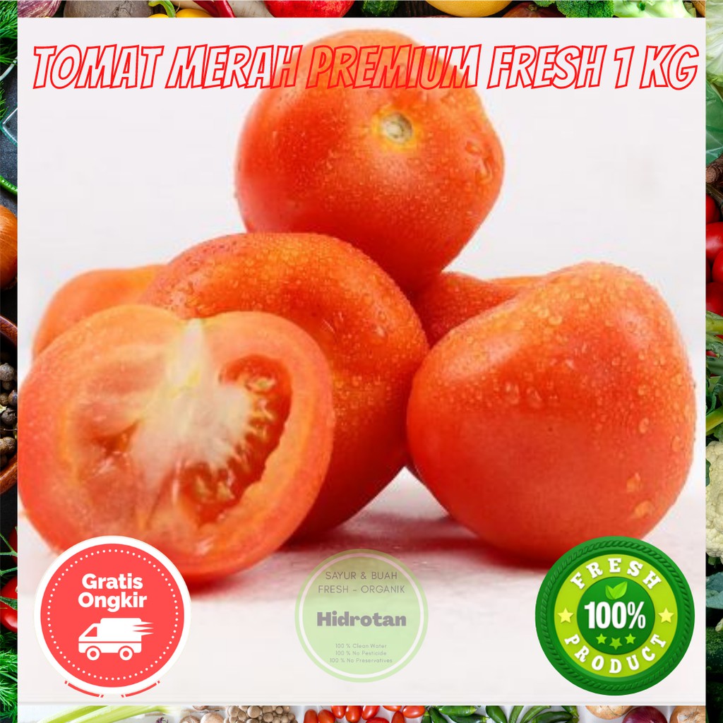 

Tomat Merah Besar 1 kg - Sayuran Segar Murah | Paket Makanan | Sayur Combo Fresh - Free Emas