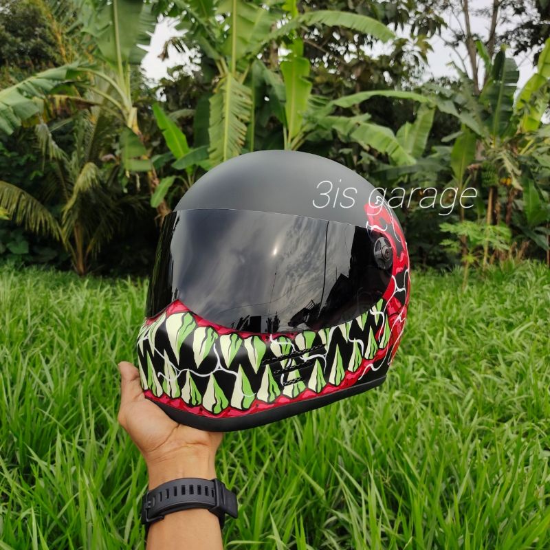 HELM CUSTOM CAKIL BANDIT SIMPSON M30 FULL FACE VINTAGE CLASSIC RETRO