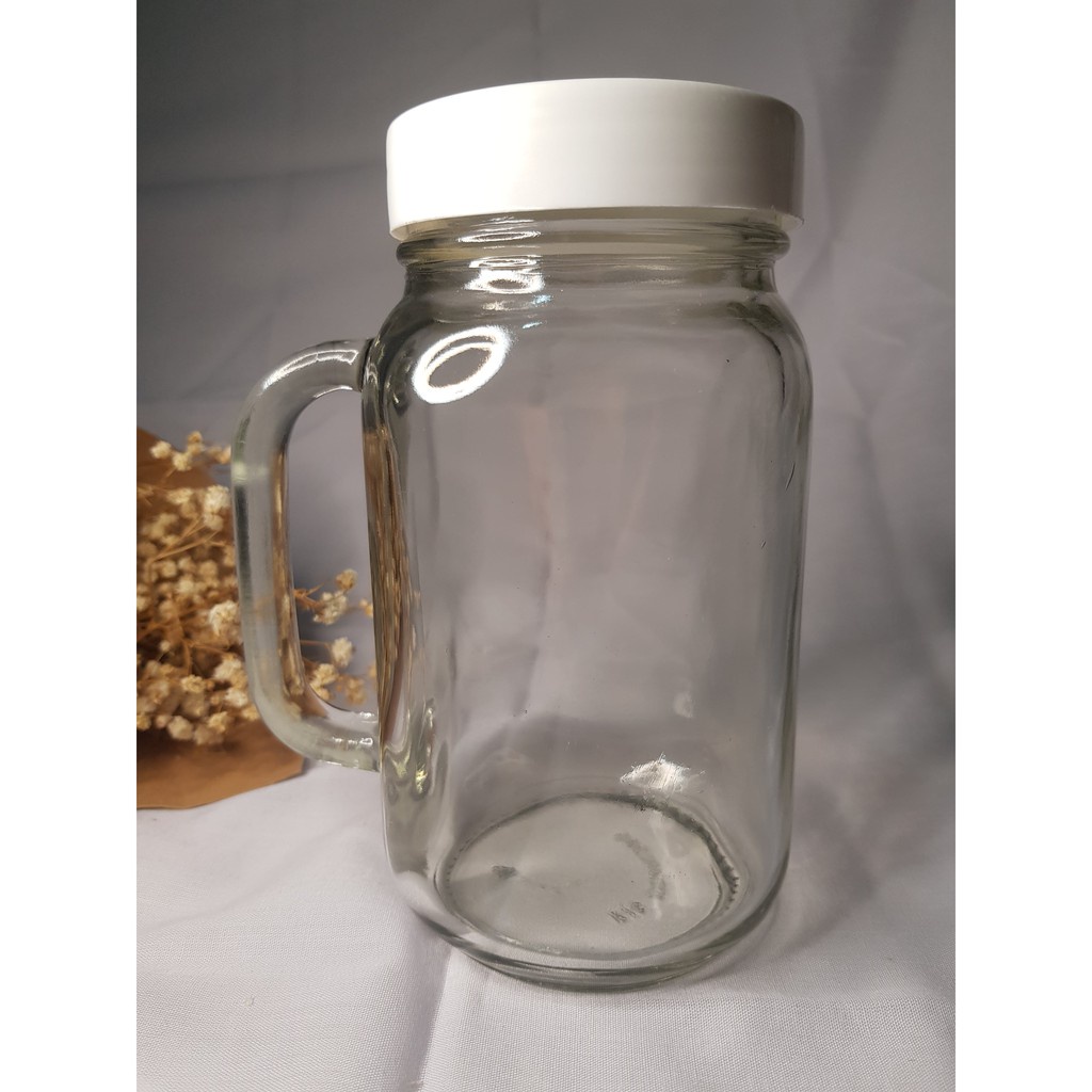 Gelas Jar/ Gelas Jar Besar/ Gelas Jar polos plus tutup/ Gelas Kaca