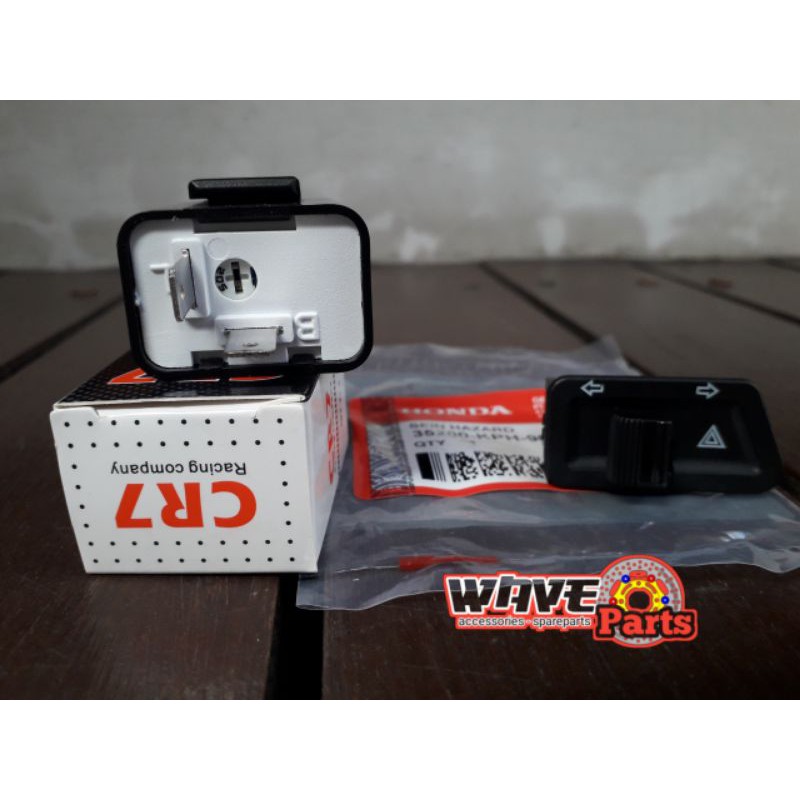 saklar sein hazard + flasher untuk supra x 125, karisma, blade, beat karbu