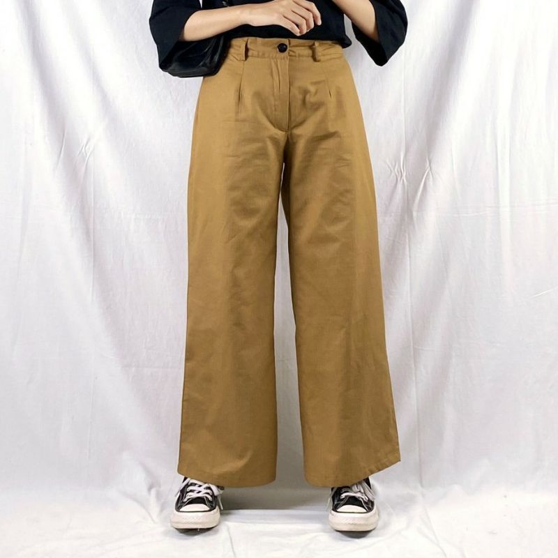 Celana Melva slit pants big size jumbo (L4-L7)