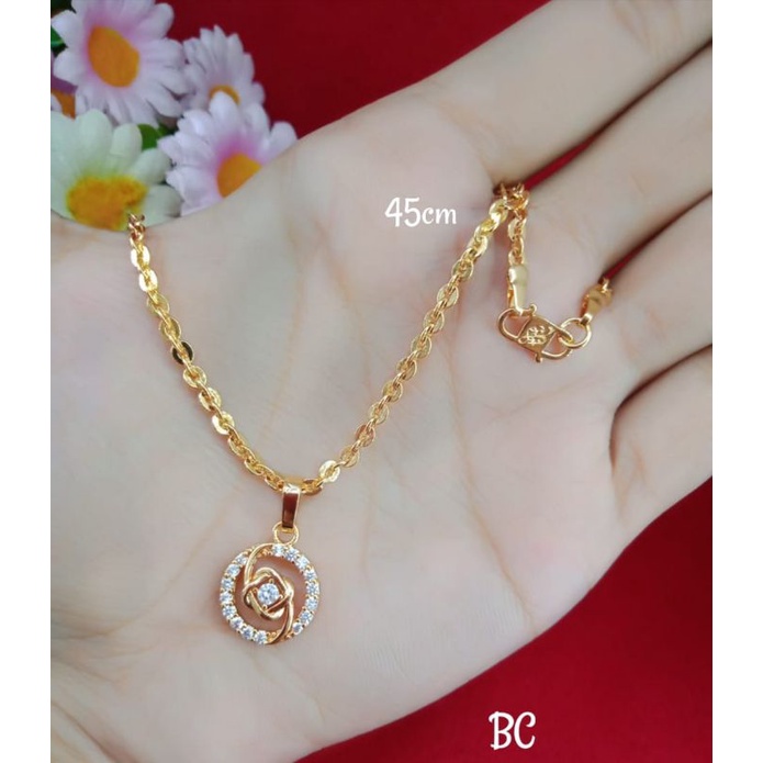 kalung wanita emas muda kadar 35%