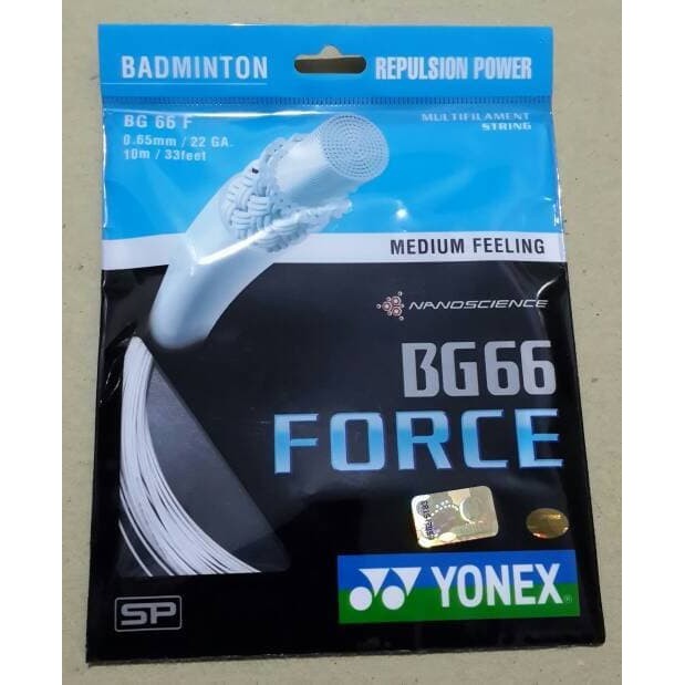 Yonex BG66 Force Senar Raket Badminton Original BG 66 Force 4.8