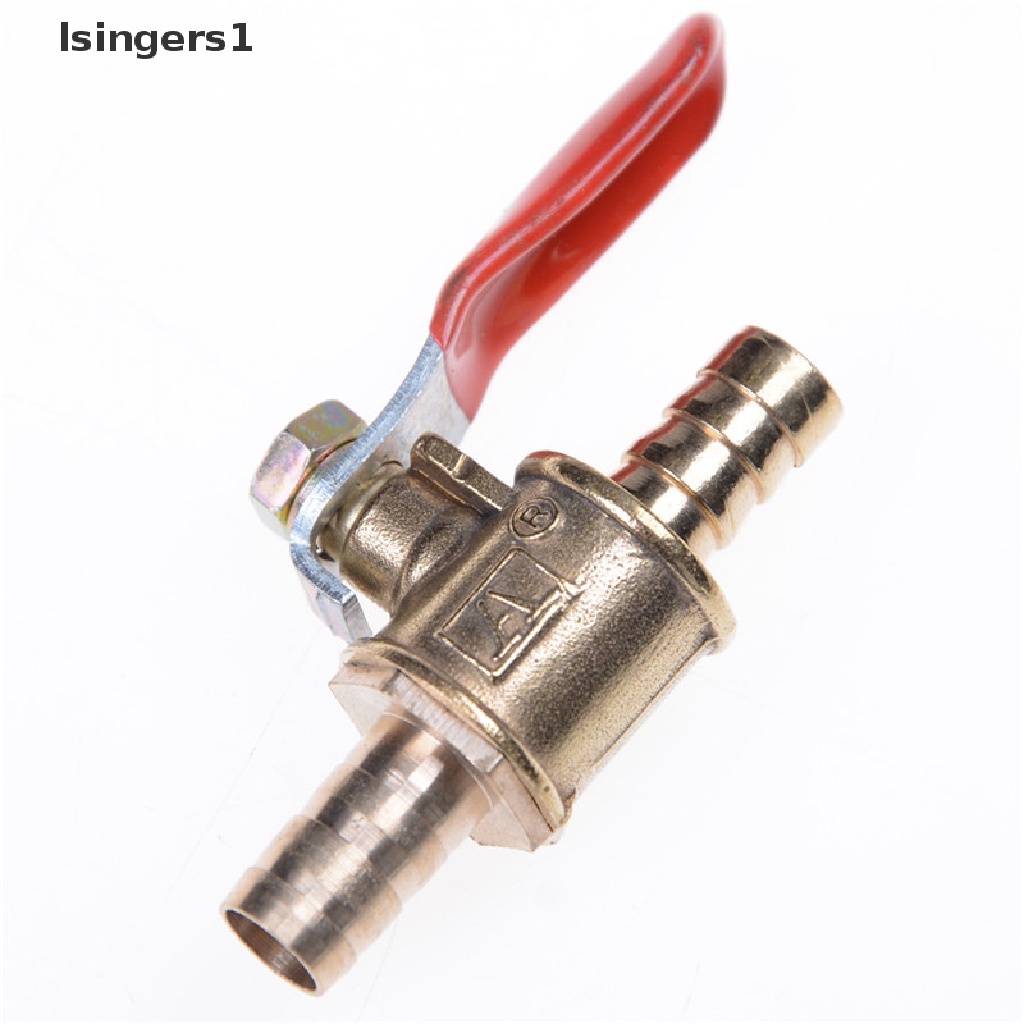 (lsingers1) Katup Bola 8mm 5 / 16 &quot;Bahan Kuningan Untuk Selang Air / Gas / Bensin