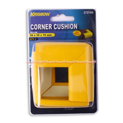 Krisbow Corner Cushion Pelindung Sudut Meja 30 x 30 x 70mm isi 2 Kuning