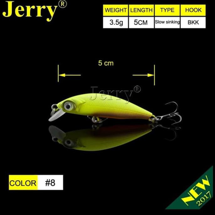 Kualitas Terbaik Jerry lure Minnow Ultralight Fishing hampala lure SDWEP