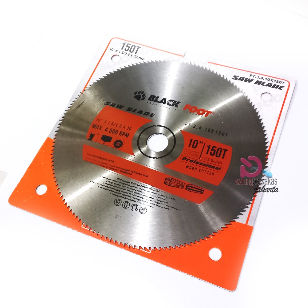 Blackfoot Saw Blade Wood Cutter 10" x 150T - Mata Potong Kayu 150 Gigi