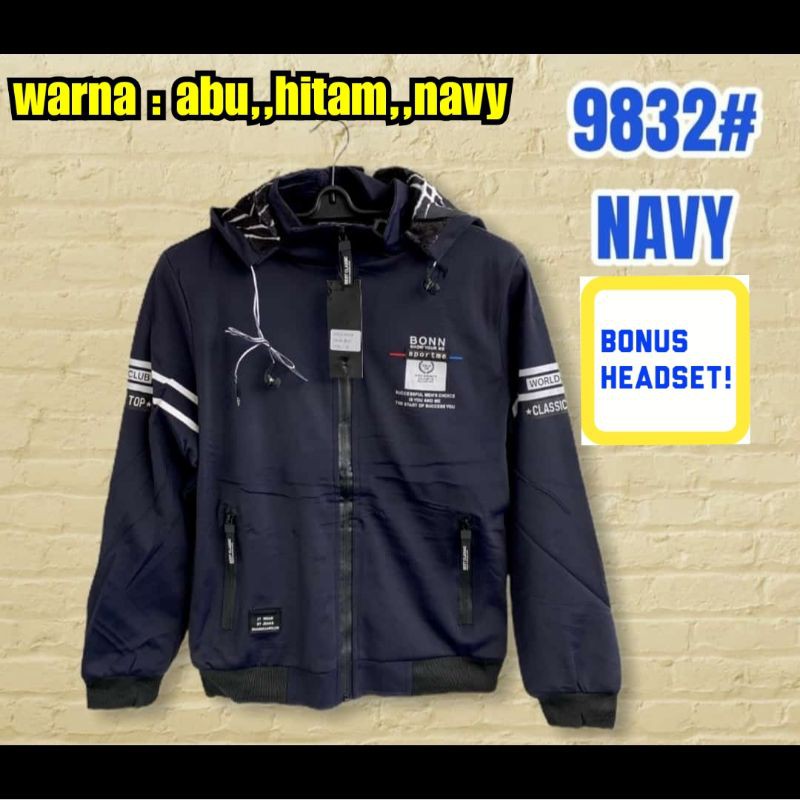 Jaket Hoodie Pria Distro / Jaket Import Pria Free Headset