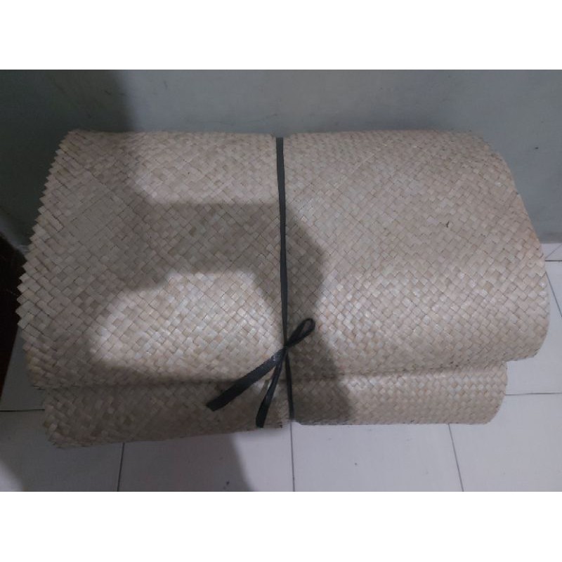 tikar pandan 120x180 putih anyaman halus