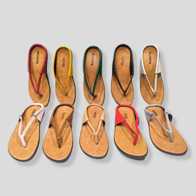 sandal kulit capit model terbaru