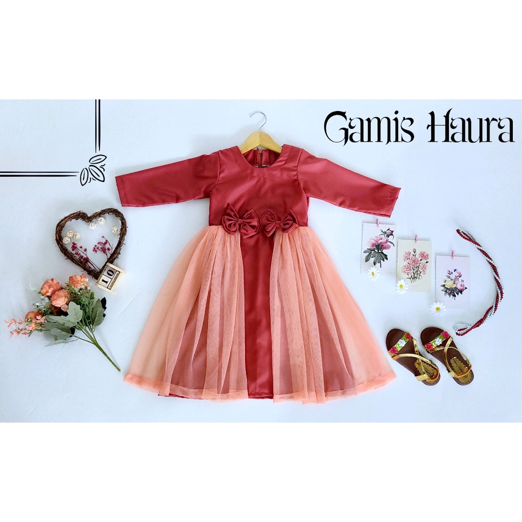 Gamis Haura Anak Unik/Busana Muslim/Gamis Anak murah meriah